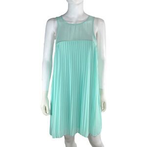Everly Women’s Medium Light Blue Tank Midi Dress Open Back Made in USA